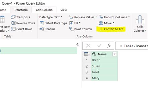 Image result for Power Query List of Tokens