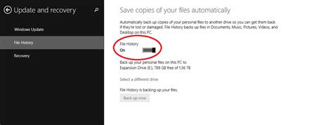 Image result for File History Windows 7