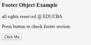 Toradh íomhá ar HTML Footer Tag