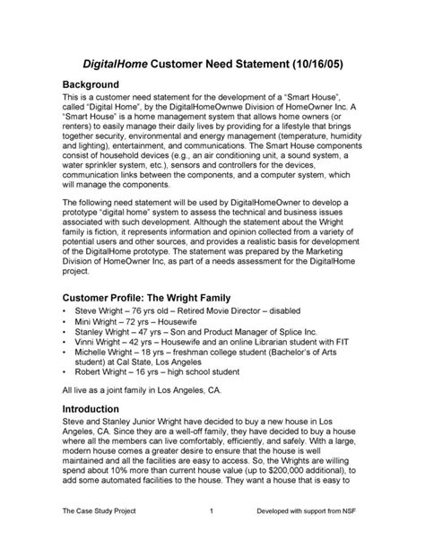 Image result for Example of Statement of Continiuing Need