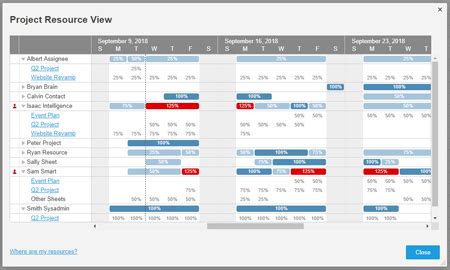 Image result for Project Resource Allocation Template Smartsheet