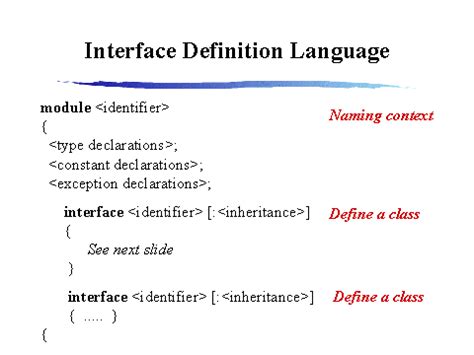 Image result for Visualise Interface Definition Language