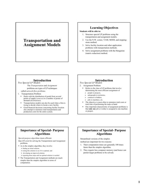 Afbeeldingsresultaten voor Transportation Assignment Problem