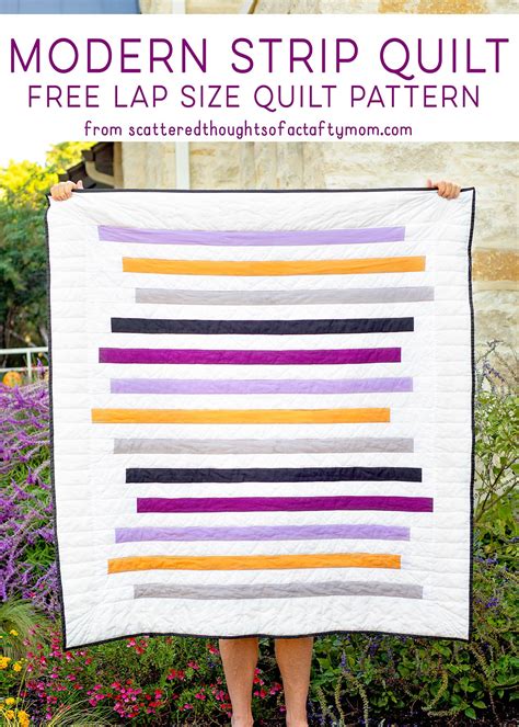 Sew a Modern Strip Quilt - Free Quilt Pattern and Tutorial