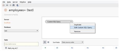 Image result for How to Open Custom SQL Query in Tableau