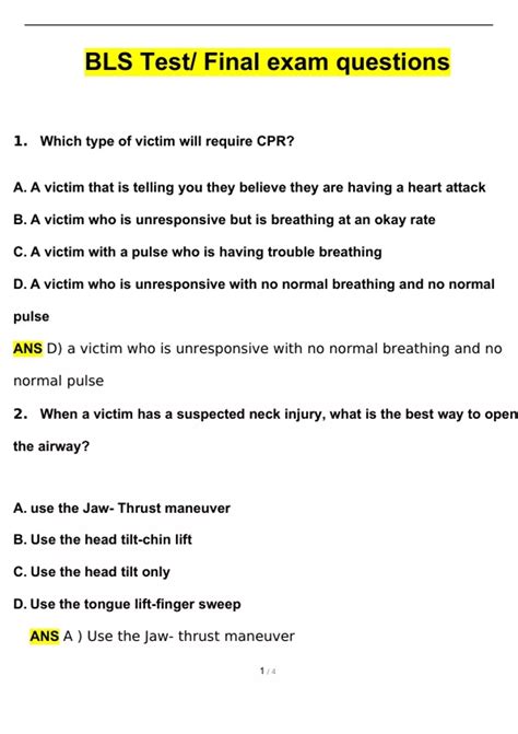 BLS Exam Questions に対する画像結果