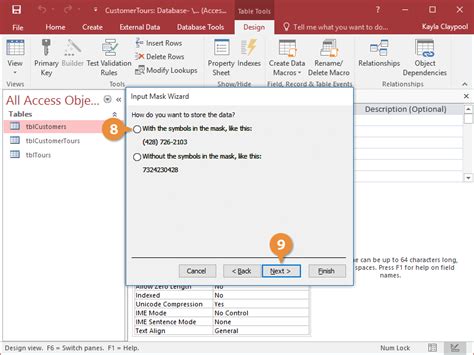 Image result for Access Input Mask Table