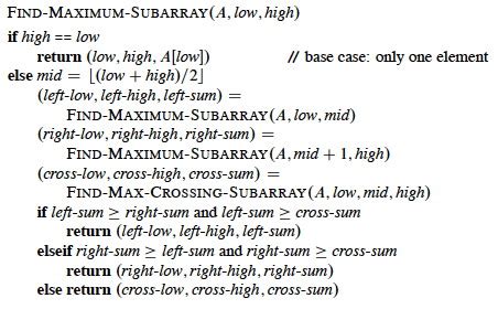 Image result for Maximum Subarray Examples