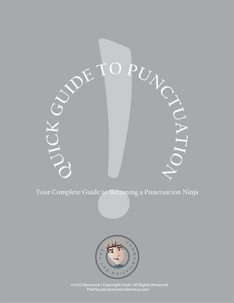 Punctuation Quick Guide に対する画像結果