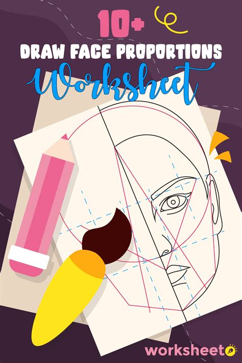 Image result for Human Face Proportion Worksheet