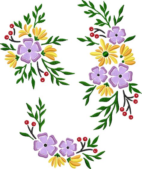 Image result for Spring Flowers Machine Embroidery Designs