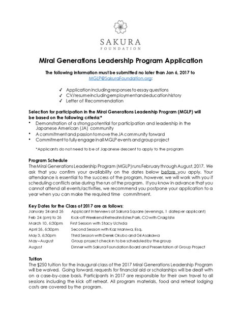 Image result for Leadership Program Application