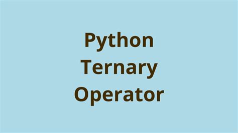 Toradh íomhá ar Loop Python Ternary Operator