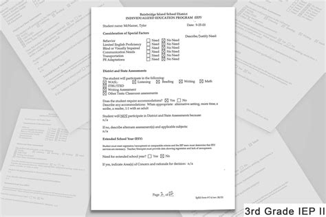 Image result for IEP Plan Expample