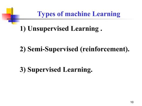 Image result for Types of Machine Learning PPT
