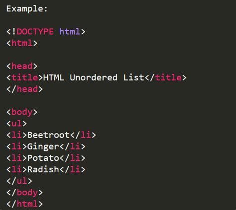 Image result for I Want Assignment Based On the HTML List Tag