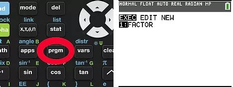 Image result for Factor Program TI-84