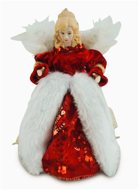 Toradh íomhá ar Angel Tree Topper Red Dress