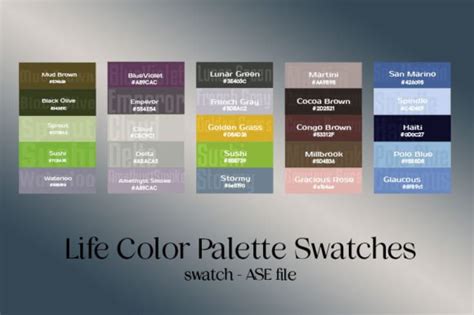 Life Color Palette Swatch 4 Photoshop Graphic by Ruba Alash · Creative ...