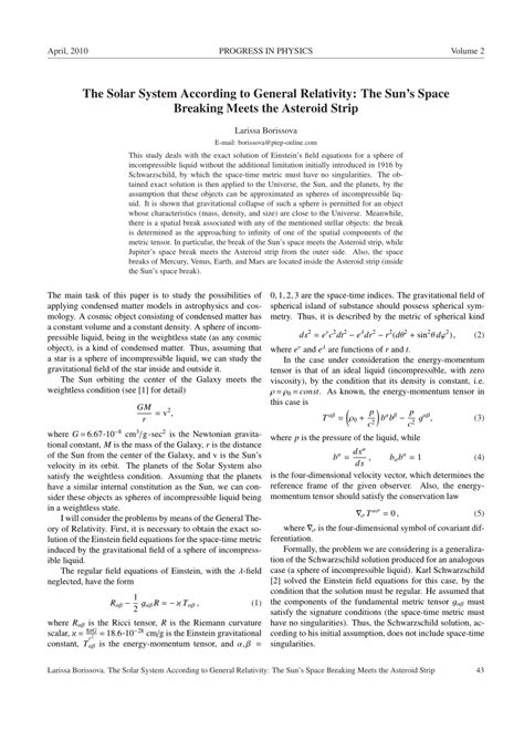 Toradh íomhá ar General Relativity Solar System