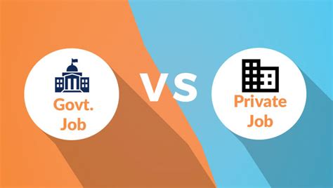 Difference Between Government and Private Job に対する画像結果