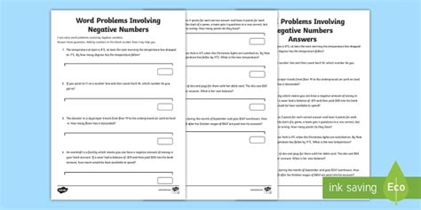 Image result for Dividing Integers Word Problems Worksheet