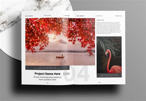Free InDesign Modern Pool Portfolio Layout Template に対する画像結果