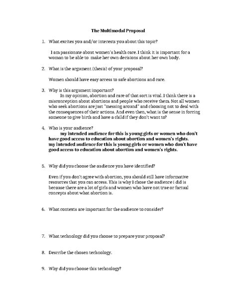 Image result for Example of a Multimodal Proposal