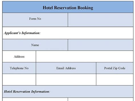 Hotel Reservation Form に対する画像結果