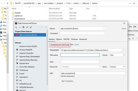 Image result for Tnsnames Oracle SQL Developer