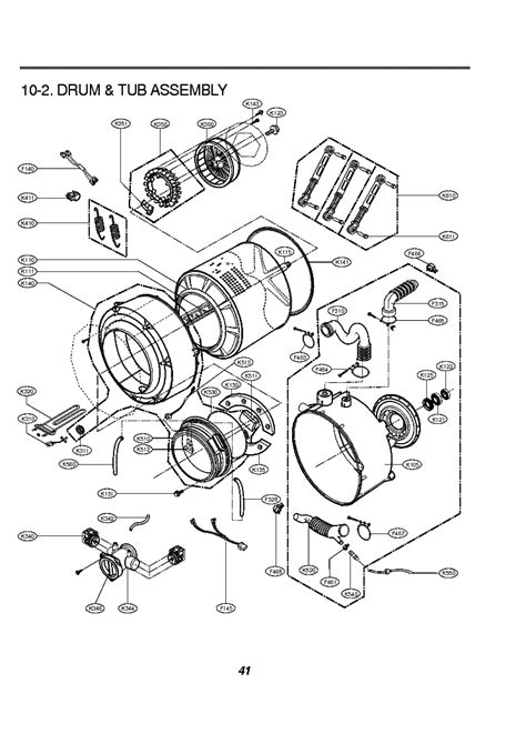 Toradh íomhá ar Exploded View of LG Front Loader Washer