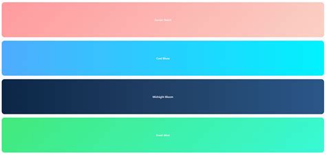 Image result for Gradient Color Palette CSS