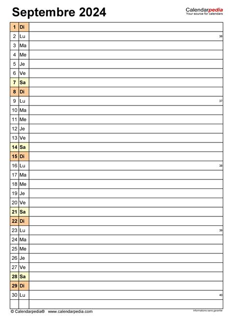 Calendrier. Septembre 2024 എന്നതിനുള്ള ഇമേജ് ഫലം