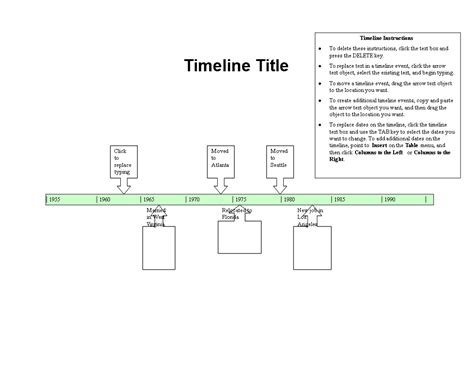 Image result for Easy Timeline Template