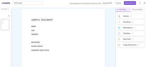 Image result for PDF Template Example