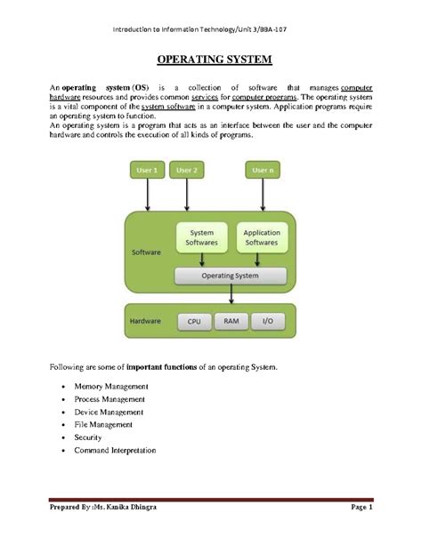 Image result for Operating System Introduction B.Tech