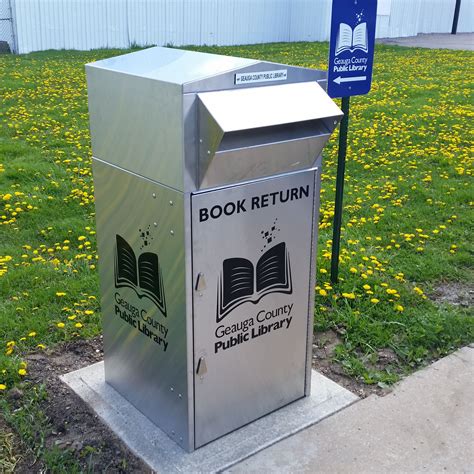 Toradh íomhá ar Book Return Box Sign