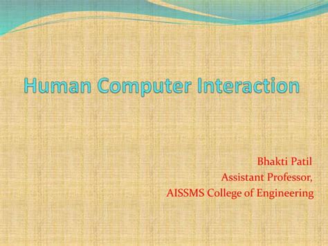 Image result for Human-Computer Interaction Slides