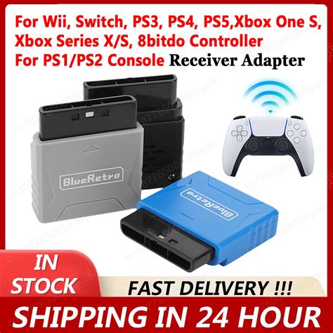 Wireless-Controller-Receiver-Adapter-For-PS2-PS1-Game-Console-Bluetro ...