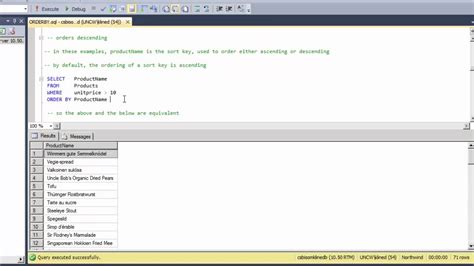 SQL Statement Order に対する画像結果