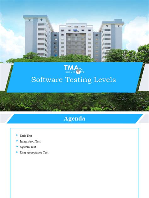 Software Systems Testing Levels に対する画像結果