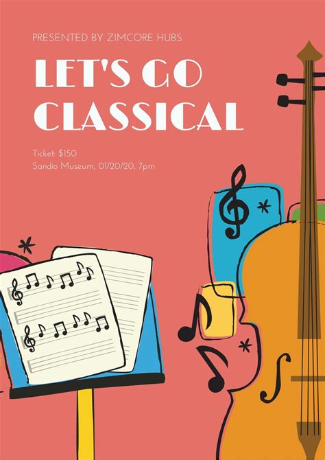 Image result for Classical Music Concert Program Template