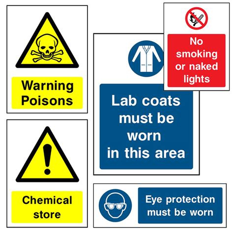 Image result for Warning Signs Lab Safety