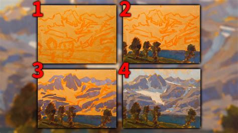 Image result for How to Easily Paint Mountains
