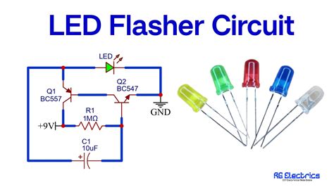 Image result for Optocoupler LED Flasher Circuit