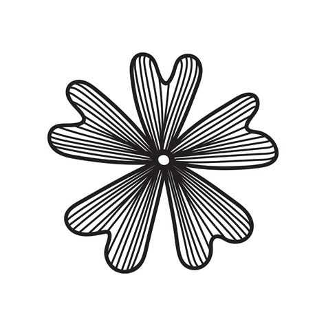 Image result for Simple Flower Line Drawing