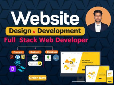 Image result for Full-Stack Web Development Website Homepage Design Image