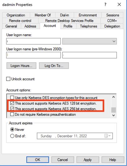 Toradh íomhá ar Active Directory AES Encryption