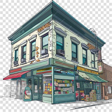 Toradh íomhá ar Comic Store 3D Model