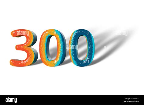 Image result for Number 300 in Red